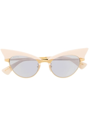 Gucci Eyewear interchangeable-rim oval sunglasses - Gold