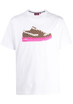 Mostly Heard Rarely Seen 8-Bit sneaker-print cotton T-shirt - White