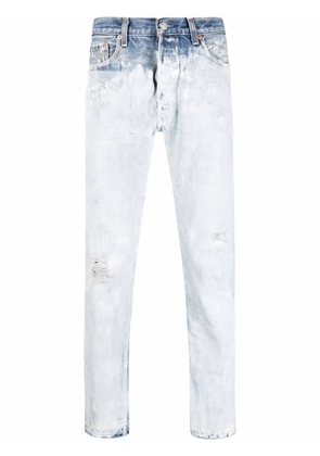 GALLERY DEPT. mid-rise straight-leg bleached jeans - Blue