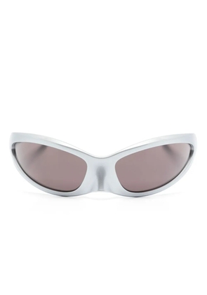 Balenciaga Eyewear Skin Cat tinted sunglasses - Silver