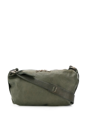 Guidi cracked-effect shoulder bag - Green