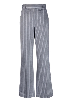Circolo 1901 pinstripe-pattern flared trousers - Blue