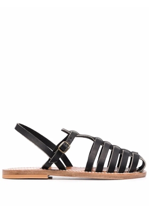 K. Jacques open-toe leather sandals - Black