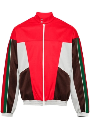 Gucci panelled high-neck jacket - Red