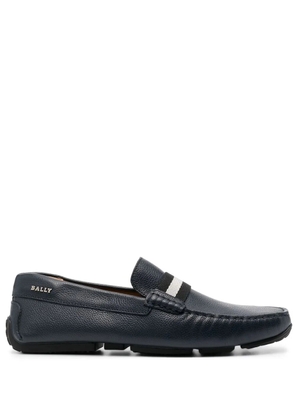 Bally Pearce stripe-trim detail loafers - Blue