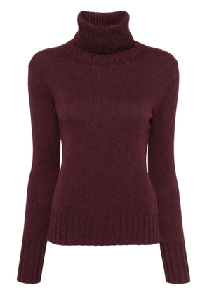 N.Peal roll neck jumper - Red