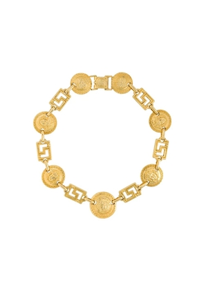 Versace Pre-Owned 1990s logo charm necklace - Gold