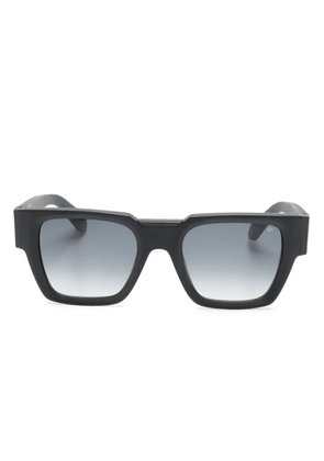 Philipp Plein Eyewear logo-plaque square-frame sunglasses - Black