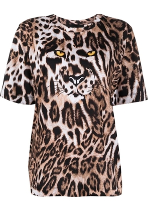 Boutique Moschino leopard-print T-shirt - Neutrals