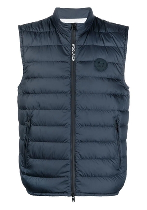 Woolrich logo-patch padded gilet - Blue