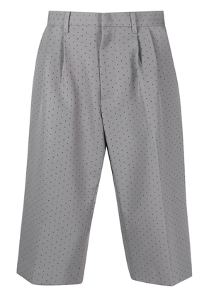 Viktor & Rolf perforated-detail tailored shorts - Grey