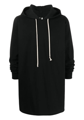 Rick Owens longline cotton hoodie - Black