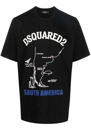 DSQUARED2 logo-print short-sleeve T-shirt - Black