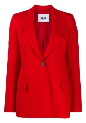 MSGM single-breasted blazer - Red