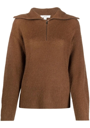 Vince half-zip pullover jumper - Brown
