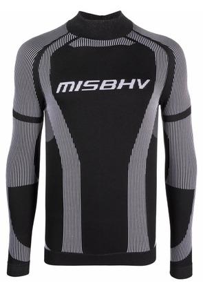 MISBHV logo-print long-sleeved top - Black