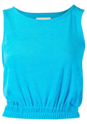 Bambah sleeveless towelling-effect top - Blue