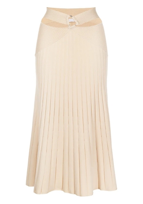 Simkhai arabella compact ribbed-knit skirt - Neutrals
