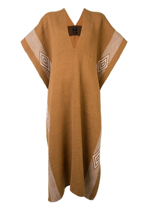 VOZ Diamante poncho - Brown
