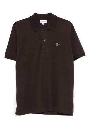 Lacoste logo-detail button polo shirt - Brown