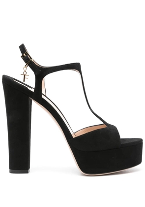 TOM FORD 145mm suede sandals - Black
