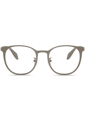 Emporio Armani logo-plaque glasses - Grey