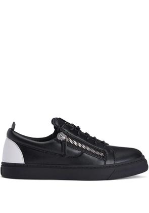 Giuseppe Zanotti Frankie double-zip low-top sneakers - Black