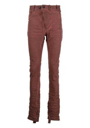 Boris Bidjan Saberi slim-cut denim jeans - Red