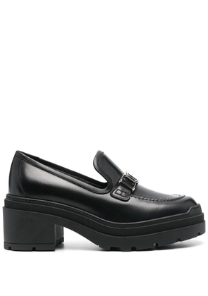Ferragamo Vara Chain leather 40mm loafers - Black