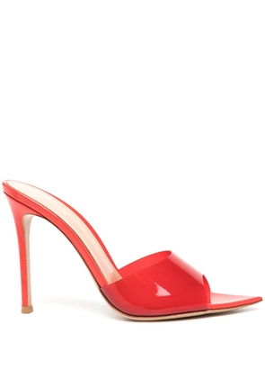 Gianvito Rossi elle transparent sandals - Red