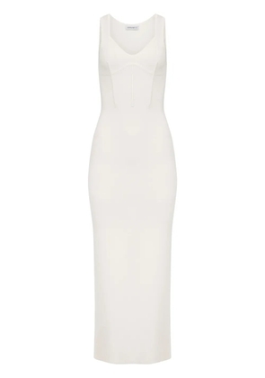 Nina Ricci corset-style maxi dress - White