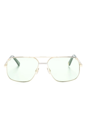 MARCH LA.B double-bridge pilot-frame sunglasses - Gold