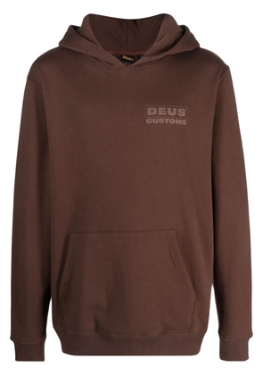 Deus Ex Machina Barret logo-print hoodie - Brown