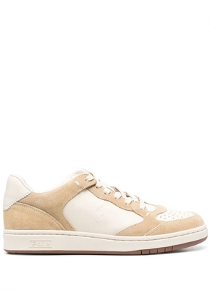 Polo Ralph Lauren Court leather-suede sneakers - Neutrals