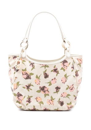 Fendi Pre-Owned 2010-2025 Zucca Canvas Rose Printed Chef handbag - Brown