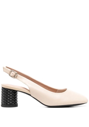 Geox 65mm slingback block-heel pumps - Neutrals
