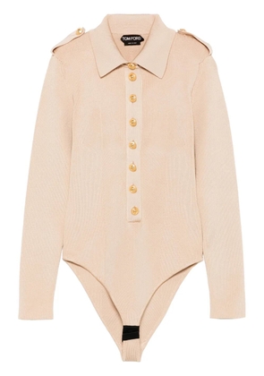 TOM FORD ribbed-knit bodysuit - Neutrals
