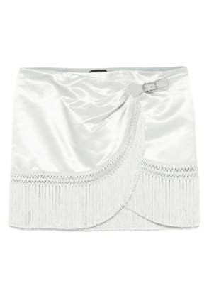 TOM FORD fringed-hem mini skirt - Grey