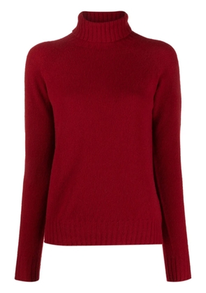 Drumohr roll-neck wool jumper - Red