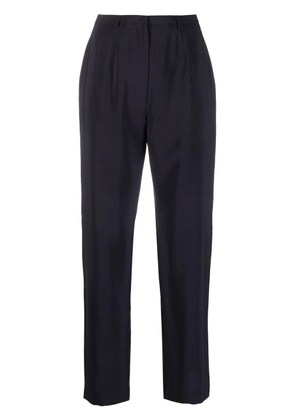 Giorgio Armani Pre-Owned 1990s wool-blend slim-cut trousers - Blue