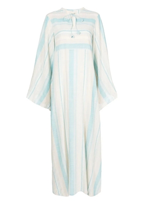 Bambah striped maxi shirt dress - Blue