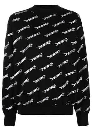 AMBUSH logo-print wool-blend sweatshirt - Black
