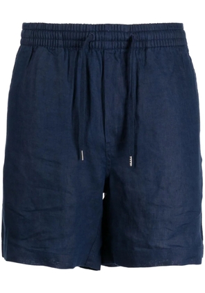 Polo Ralph Lauren logo-embroidered linen deck shorts - Blue