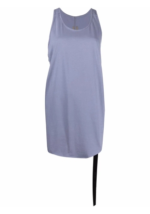 Rick Owens DRKSHDW scoop-neck cotton tank - Blue