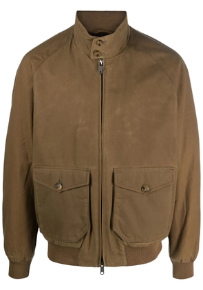 Baracuta high-neck cotton jacket - Neutrals