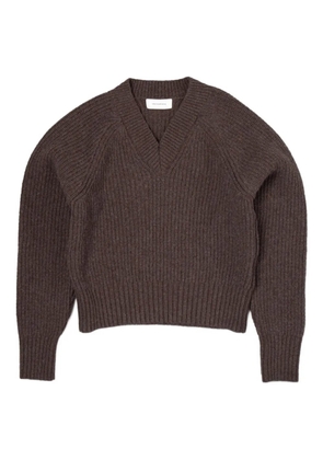 mfpen Plaza V-neck sweater - Brown