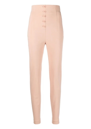 Philosophy Di Lorenzo Serafini high-waisted stretch-cotton trousers - Neutrals