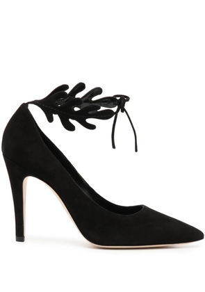 Manolo Blahnik Florettehi 100mm suede pumps - Black