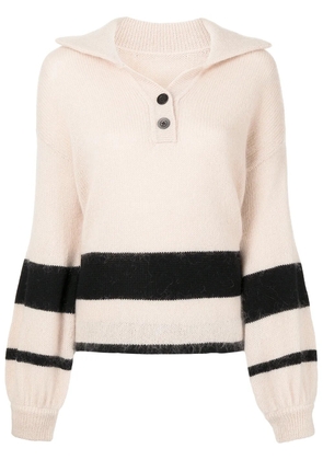 Onefifteen X Beyond The Radar stripe detail jumper - Pink