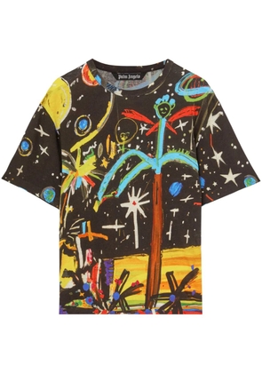 Palm Angels graphic-print crewneck T-shirt - Black